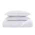 Charisma 310 Thread Count Solid Cotton 3 Piece Duvet Cover Set, Front