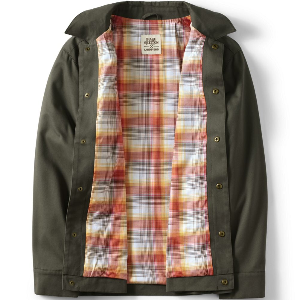 Blake Shelton x Lands' End Men's Cotton Lined Chore Utility Jacket