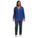 Women's Plus Size Fine Gauge Cotton Cardigan and Tank Sweater Set, alternative image