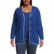 Women's Plus Size Fine Gauge Cotton Cardigan and Tank Sweater Set, Front