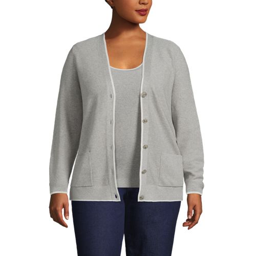 Women's Cotton Modal V-neck Cardigan Sweater