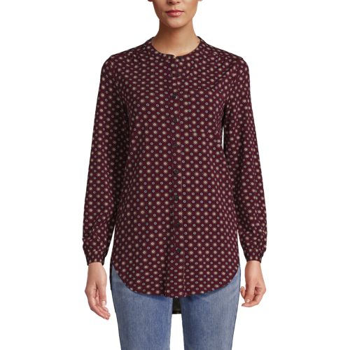 Women's Long Sleeve Jersey A-line Tunic - image 2