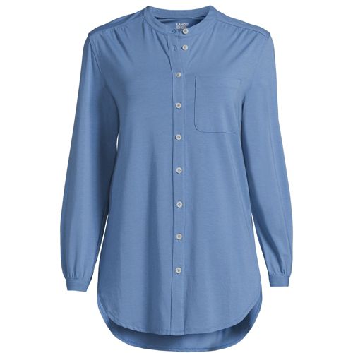 lands end damen blusen tops shirts trägershirt Jerseybluse aus Baumwolle/ModalMix für Damen Lands' End