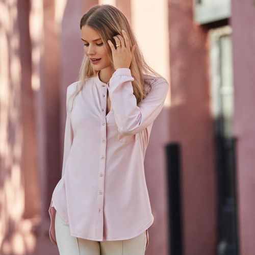 Jerseybluse aus Baumwolle/Modal-Mix für Damen | Lands' End