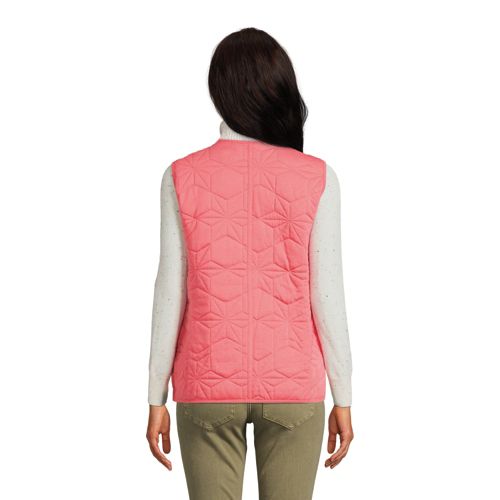  Lands' End Primaloft Steppweste, Damen, Größe:32-34 Regular, Pink, By Lands' End 