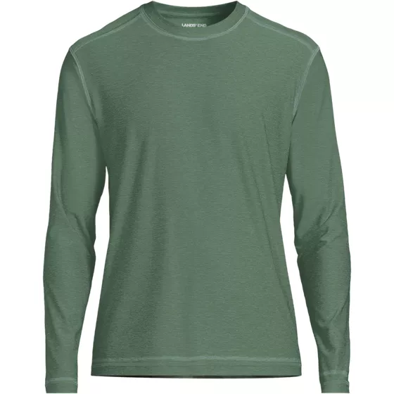 Men's Big and Tall SunShade UPF 50 Long Sleeve Swim Tee Rash Guard - primary
