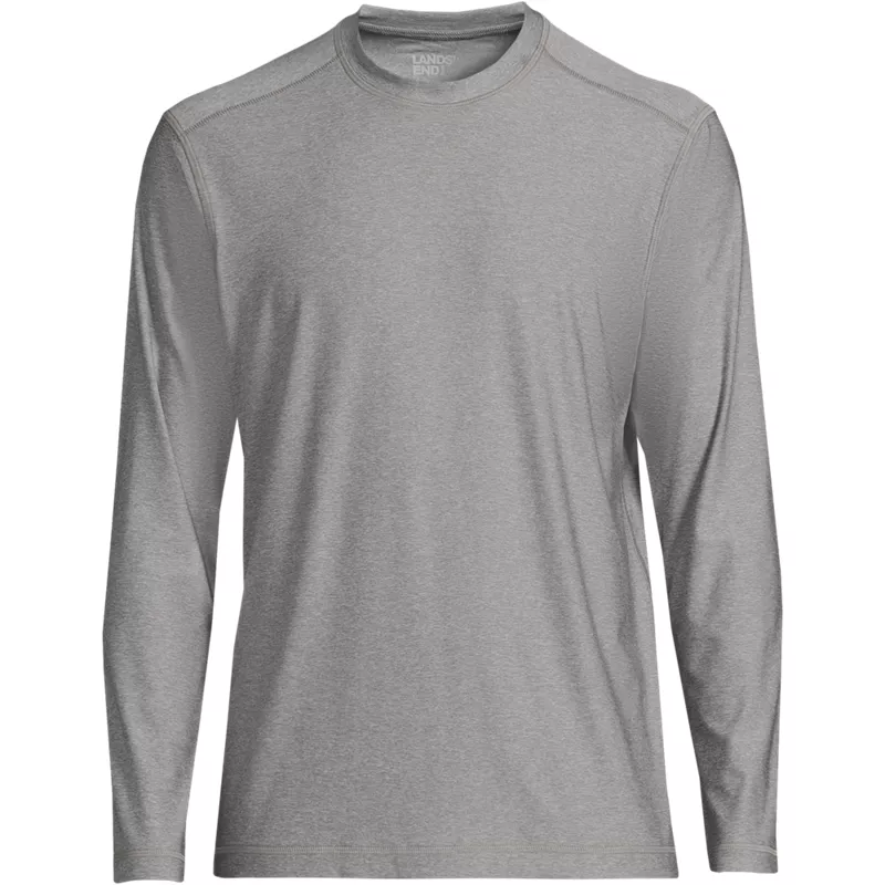 Men's SunShade UPF 50 Long Sleeve Swim Tee Rash Guard, Front