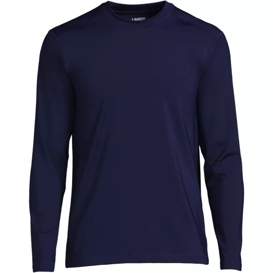 Men's Big and Tall SunShade UPF 50 Long Sleeve Swim Tee Rash Guard - primary