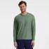 Men's SunShade UPF 50 Long Sleeve Swim Tee Cooling Rash Guard, Front