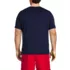 Men's Big and Tall SunShade UPF 50 Short Sleeve Swim Tee Rash Guard, Back