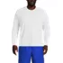 Men's Big and Tall SunShade UPF 50 Long Sleeve Swim Tee Cooling Rash Guard, Front