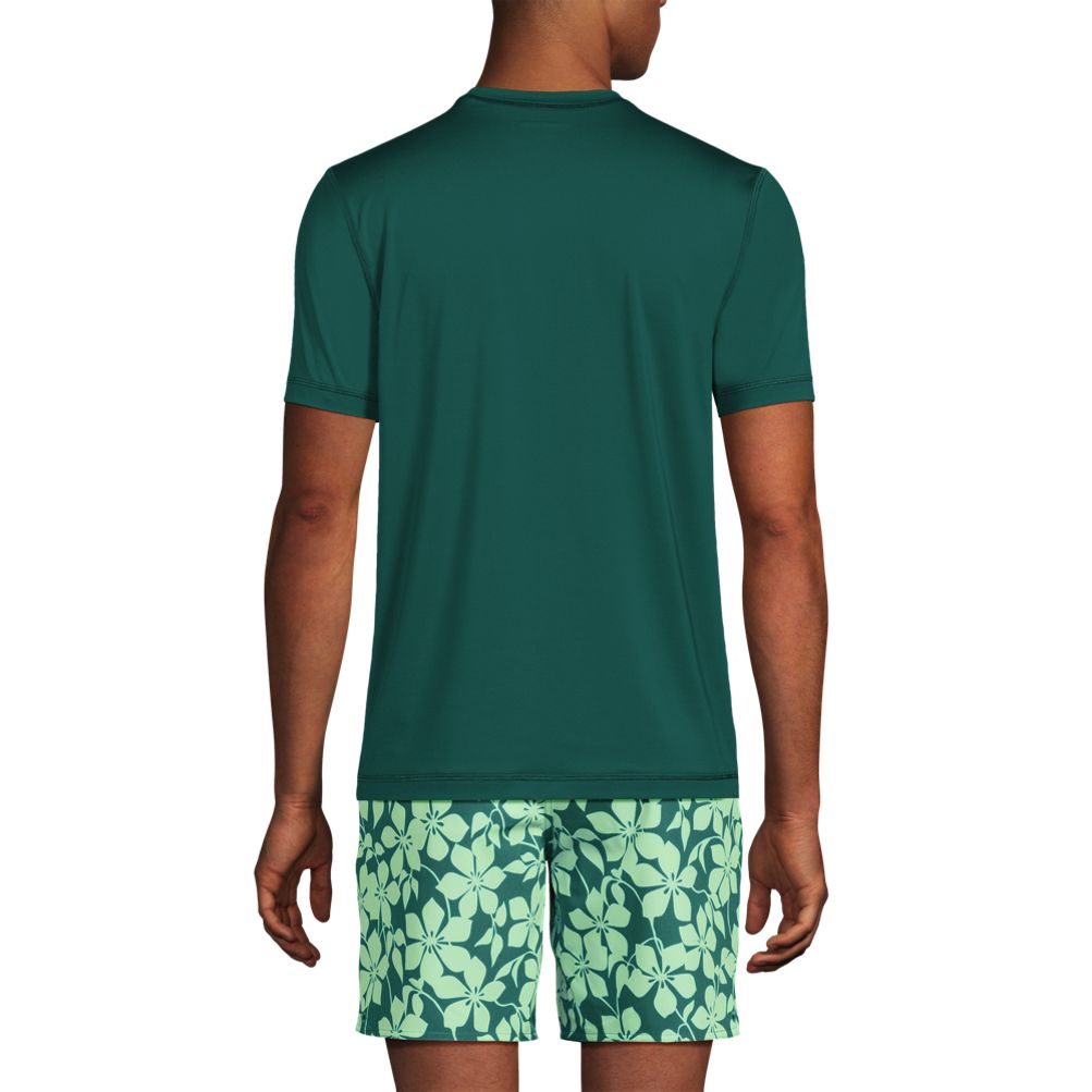 Men's SunShade UPF 50 Short Sleeve Swim Tee Cooling Rash Guard