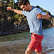 Men's Short Sleeve UPF 50 Swim Tee Rash Guard, alternative image
