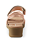 Sandales Confort Compensées en Cuir, Femme Pied Standard image number 3
