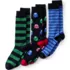 Men's Novelty Dress Socks 3 Pack, Front