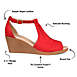 Journee Collection Women's Kedzie Comfort Ankle Strap Wedge Sandals, alternative image