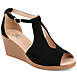 Journee Collection Women's Kedzie Comfort Ankle Strap Wedge Sandals, Front