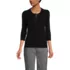 Women's Cotton Modal 3/4 Sleeve Cable Cardigan Sweater, Front