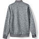 Unisex Big Embroidered Full Zip Sweater Fleece Jacket, Back