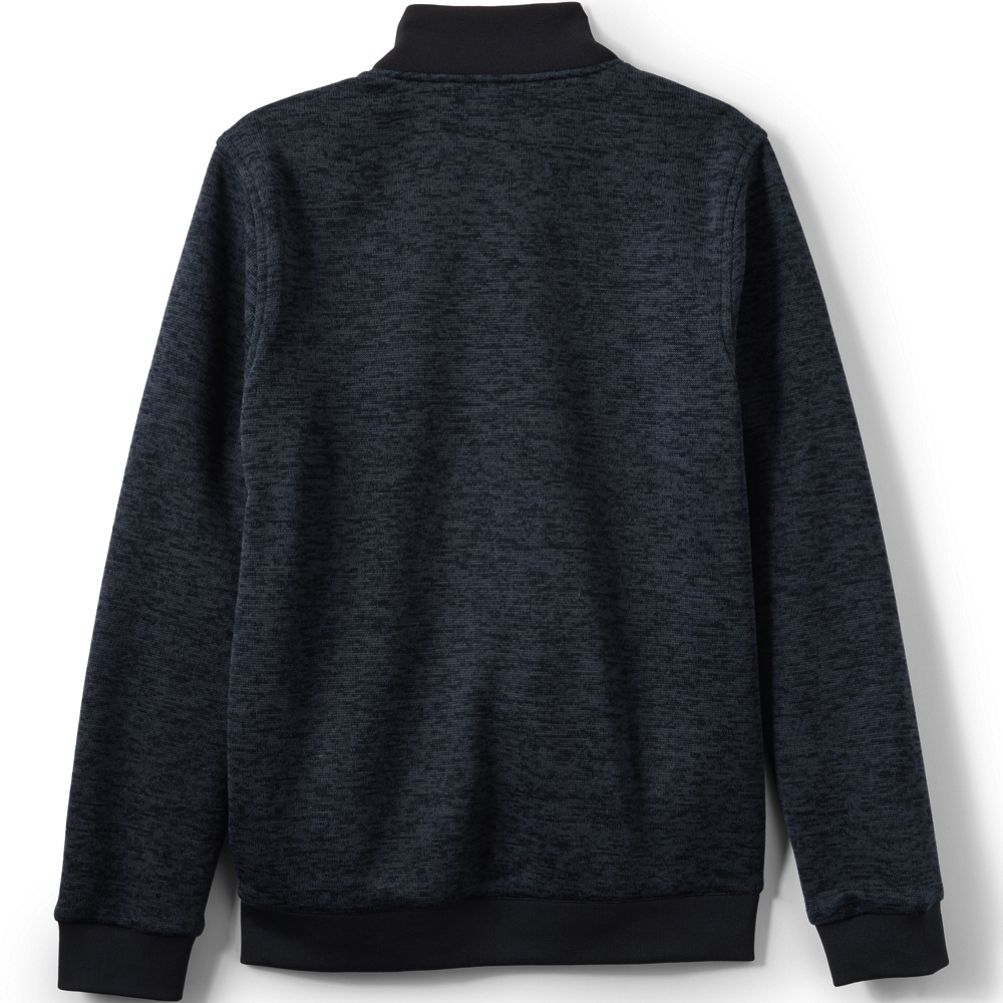 Unisex Full Zip Sweater Fleece Jacket Lands End