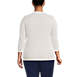 Women's Plus Size Cotton Modal 3/4 Sleeve Cable Cardigan Sweater, Back