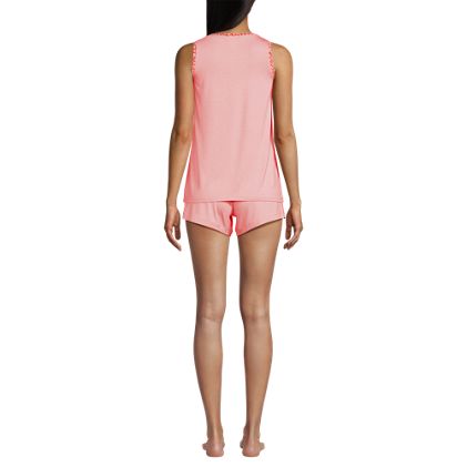 Women's Cooling 3 Piece Pajama Set - Robe Tank and Shorts - image 2