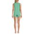 Women's Cooling 3 Piece Pajama Set - Robe Tank and Shorts, Back