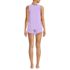 Women's Cooling 3 Piece Pajama Set - Robe Tank and Shorts, Back