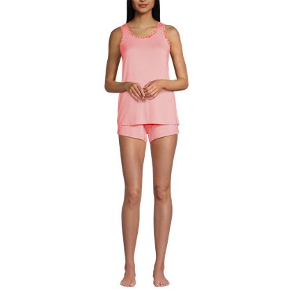 Women's Cooling 3 Piece Pajama Set - Robe Tank and Shorts - image 1