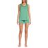 Women's Cooling 3 Piece Pajama Set - Robe Tank and Shorts, Front