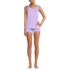 Women's Cooling 3 Piece Pajama Set - Robe Tank and Shorts, Front