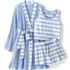 Women's Plus Size Cooling 3 Piece Pajama Set - Robe Tank and Shorts, Front