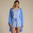 Women's Cooling 3 Piece Pajama Set - Robe Tank and Shorts, alternative image