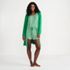 Women's Cooling 3 Piece Pajama Set - Robe Tank and Shorts, Front