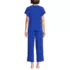 Women's Petite Cooling Pajama Set - Short Sleeve Top and Crop Pants, Back