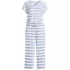 Women's Cooling Pajama Set - Short Sleeve Top and Crop Pants, Front