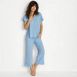 Women's Cooling Pajama Set - Short Sleeve Top and Crop Pants, alternative image