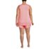 Women's Plus Size Cooling 3 Piece Pajama Set - Robe Tank and Shorts, Back