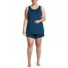 Women's Plus Size Cooling 3 Piece Pajama Set - Robe Tank and Shorts, Front