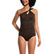 Women's Chlorine Resistant High Neck Multi Way Tankini Swimsuit Top, alternative image