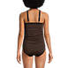 Women's Chlorine Resistant High Neck Multi Way Tankini Swimsuit Top, Back