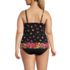 Women's Plus Size V-Neck Tulip Hem Tankini Swimsuit Top, Back