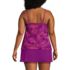 Women's Plus Size V-Neck Tulip Hem Tankini Swimsuit Top, Back