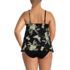 Women's Plus Size Tulip Hem Tankini Top, Back