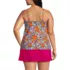 Women's Plus Size Tulip Hem Tankini Top , Back