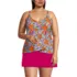 Women's Plus Size Tulip Hem Tankini Top , Front