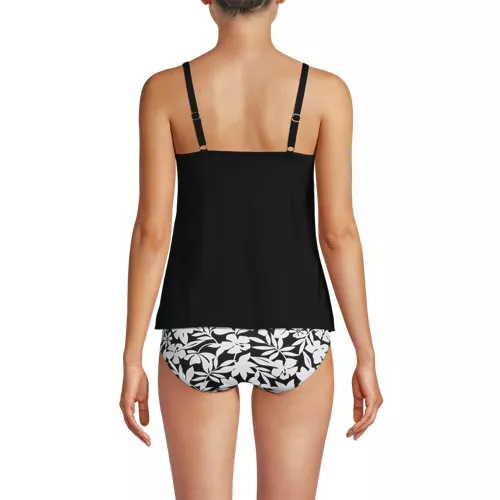 Women's Tulip Hem Tankini Top , Back
