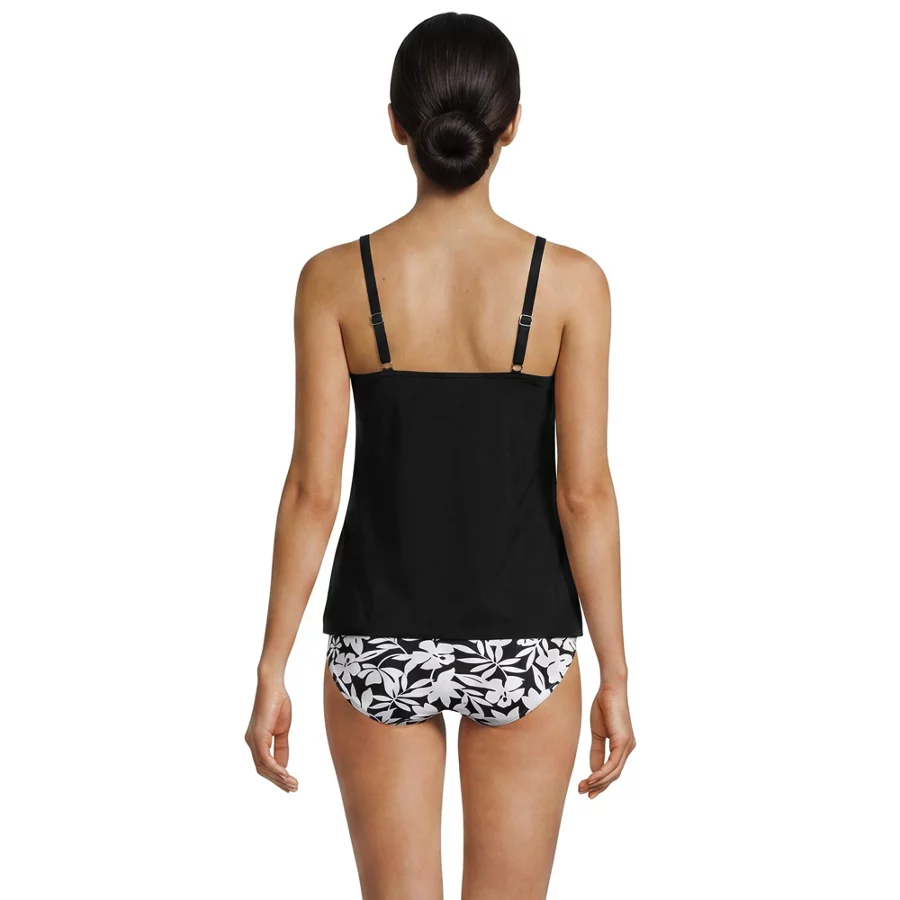 Women's Tulip Hem Tankini Top view 5