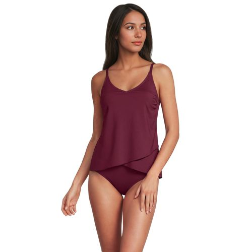Women's Tulip Hem Tankini Top - image 3