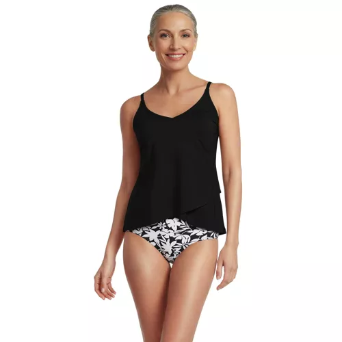 Women's Tulip Hem Tankini Top , Front